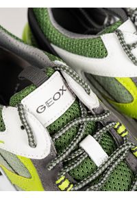 Geox Sneakersy "Grecale A" | U028ZA 01422 | Grecale A | Mężczyzna | Szary, Zielony. Kolor: wielokolorowy, szary, zielony. Materiał: materiał, skóra ekologiczna. Wzór: aplikacja #6