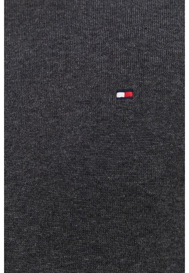 TOMMY HILFIGER - Tommy Hilfiger Sweter MW0MW04978 męski kolor szary. Okazja: na co dzień. Kolor: szary. Materiał: bawełna, dzianina. Wzór: melanż. Styl: casual
