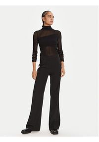 Hugo - HUGO Sweter Siclamino 50542650 Czarny Slim Fit. Kolor: czarny. Materiał: wiskoza