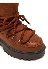 TOMMY HILFIGER - Tommy Hilfiger Śniegowce FW0FW08085 Brązowy. Kolor: brązowy. Materiał: skóra #4