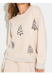 Sinsay - Świąteczny sweter z cekinowymi choinkami - Inny. Styl: wizytowy #1