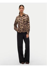 Vero Moda Koszula Merle 10316597 Beżowy Loose Fit. Kolor: beżowy. Materiał: syntetyk #4