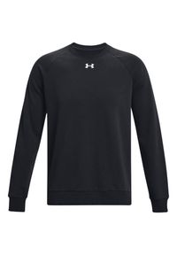 Under Armour - Męski Sweter Rival Fleece Z Okrągłym Dekoltem. Kolor: czarny