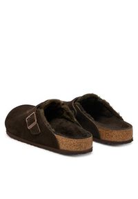 Birkenstock Klapki Boston Fur 1020567 Brązowy. Kolor: brązowy. Materiał: zamsz, skóra #6