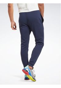 Reebok Spodnie dresowe Identity H49681 Granatowy Regular Fit. Kolor: niebieski. Materiał: bawełna #6