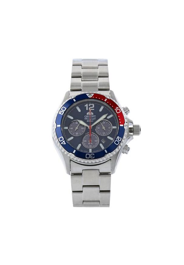 orient - Orient Zegarek Mako Solar RA-TX0201L10B Srebrny. Kolor: srebrny