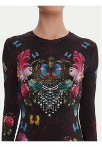 Versace Jeans Couture Sukienka codzienna 79HAO9P0 JS491 Czarny Slim Fit. Okazja: na co dzień. Kolor: czarny. Materiał: wiskoza. Typ sukienki: proste. Styl: casual #4