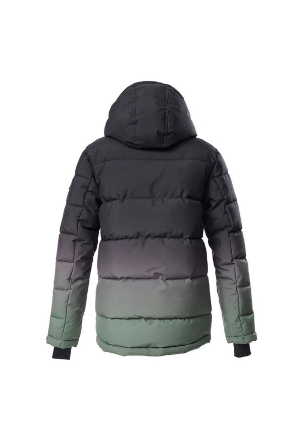 Dziecięca kurtka puchowa Killtec KSW 382 BYS. Kolor: wielokolorowy, czarny, zielony. Materiał: puch. Sezon: zima. Sport: narciarstwo