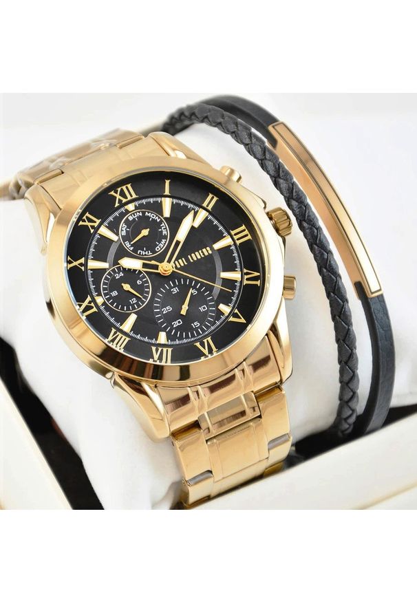 Zestaw męski zegarek Paul Lorens - NEXTON- 3844B2-1D1 + bransoletka