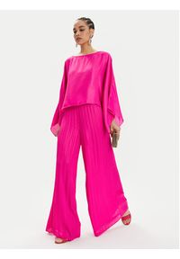Lola Casademunt by Maite Spodnie materiałowe MS2414004 Różowy Relaxed Fit. Kolor: różowy. Materiał: syntetyk #3