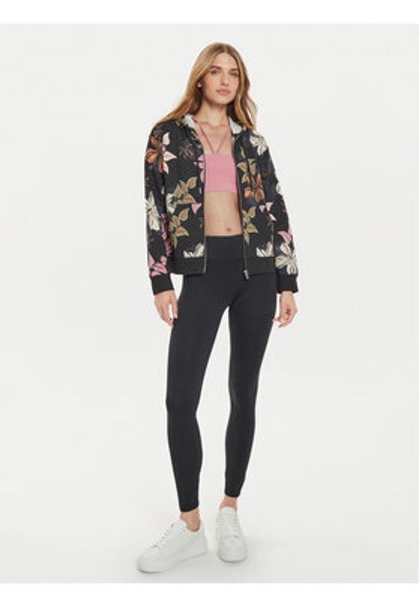 Roxy Legginsy Everyday Flow ERJNP03590 Czarny Slim Fit. Kolor: czarny. Materiał: syntetyk
