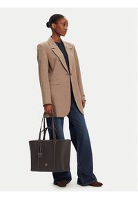 Pinko - PINKO Torebka Carrie Shopper Big AI 24-25 PLTT 102832 A1LF Brązowy. Kolor: brązowy. Materiał: skórzane