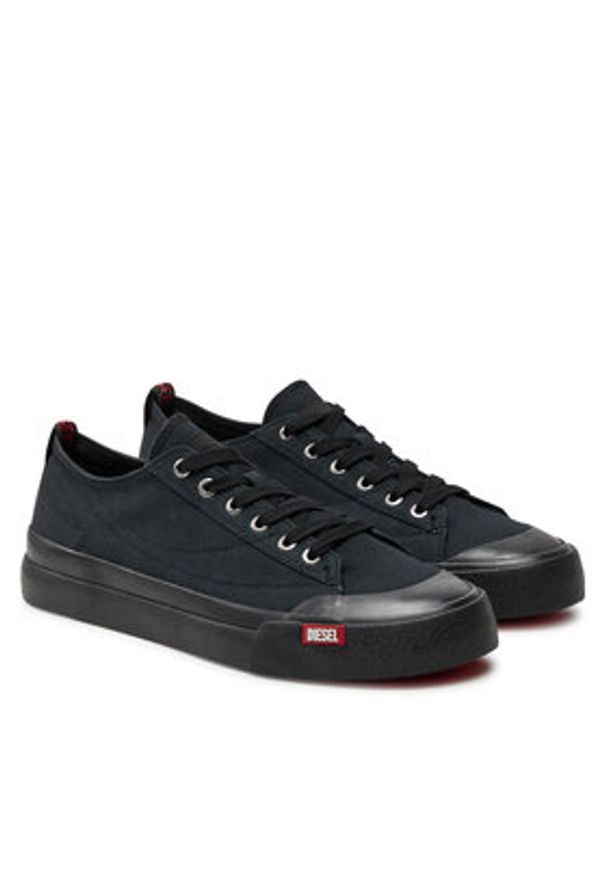 Diesel Trampki Y03332 P2994 T8013 Czarny. Kolor: czarny. Materiał: bawełna, materiał