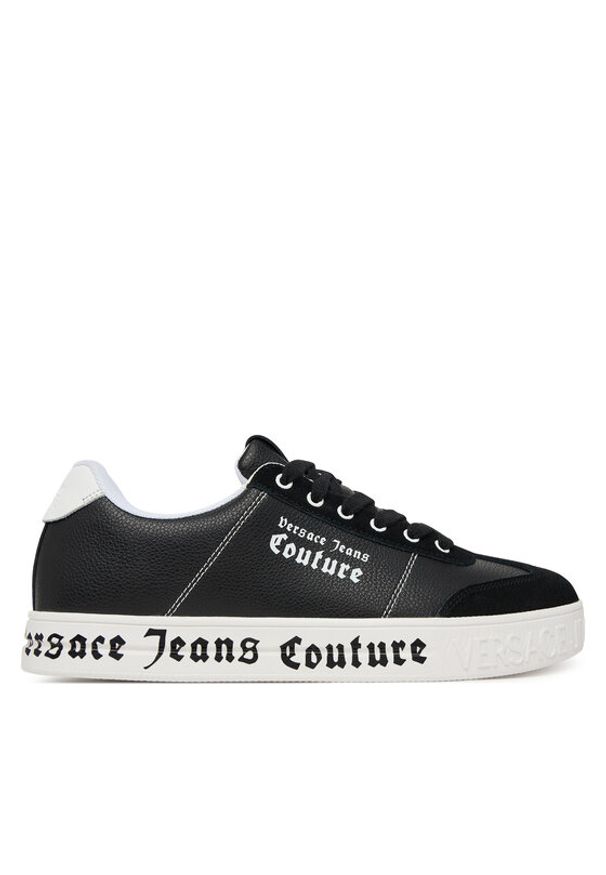 Versace Jeans Couture Sneakersy 80YA3SK6 ZPB82 Czarny. Kolor: czarny. Materiał: skóra