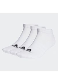 Adidas - adidas Skarpety stopki unisex Cushioned Low-Cut Socks 3 Pairs HT3434 Biały. Kolor: biały. Materiał: syntetyk