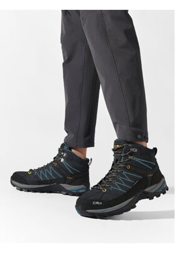 CMP Trekkingi Rigel Mid Trekking Shoe Wp 3Q12947 Szary. Kolor: szary. Materiał: zamsz, skóra. Sport: turystyka piesza