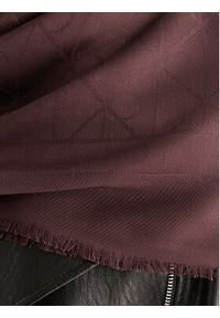 Calvin Klein Szal Emblem Aop Tonal LV04D8063G Bordowy. Kolor: czerwony. Materiał: wiskoza