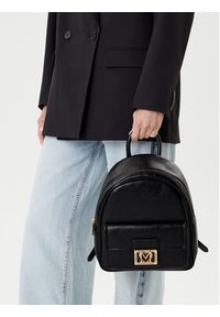 Love Moschino - LOVE MOSCHINO Plecak JC4091PP1NLI0000 Czarny. Kolor: czarny. Materiał: skóra #5