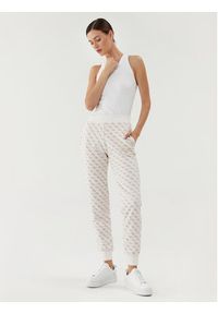 Guess Spodnie dresowe Debbi V3BB18 K7ON1 Biały Regular Fit. Kolor: biały. Materiał: bawełna, dresówka