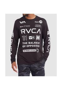 Koszulka sportowa męska RVCA All Brand. Kolor: czarny. Materiał: bawełna, poliester. Styl: sportowy #2