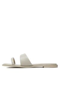 Calvin Klein Klapki Flat Slide Lth HW0HW02071 Beżowy. Kolor: beżowy. Materiał: skóra #4
