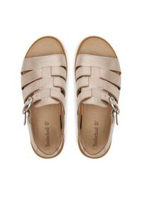 Timberland Sandały TB0A2Q1PN751 Złoty. Kolor: złoty. Materiał: skóra #5