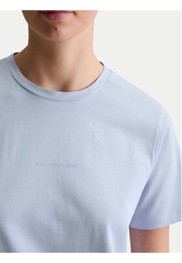Marc O'Polo Denim T-Shirt 500 0006 452 Błękitny Regular Fit. Typ kołnierza: polo. Kolor: niebieski. Materiał: bawełna