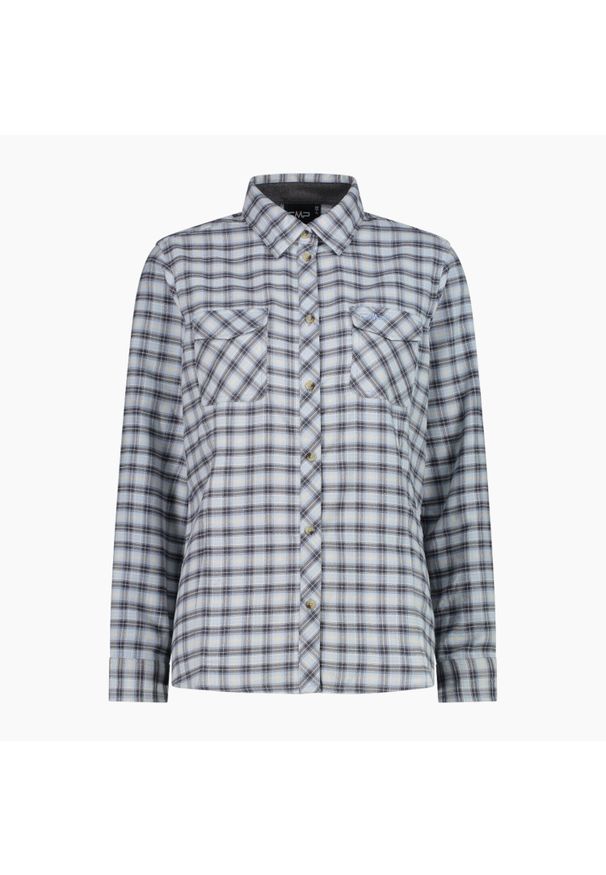 Koszula damska turystyczne CMP 32T1486. Okazja: na co dzień. Kolor: szary, niebieski, wielokolorowy, żółty. Styl: casual, sportowy