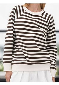 Sinsay - Bluza crewneck w paski - wielobarwny. Wzór: paski #1