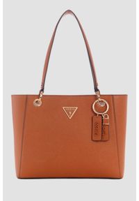 Guess - GUESS Brązowa torebka damska Noelle II. Kolor: brązowy. Materiał: skórzane. Styl: casual