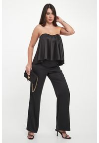 Twinset Milano - Top damski gorsetowy z satyny TWINSET. Typ kołnierza: dekolt gorset. Materiał: satyna #4