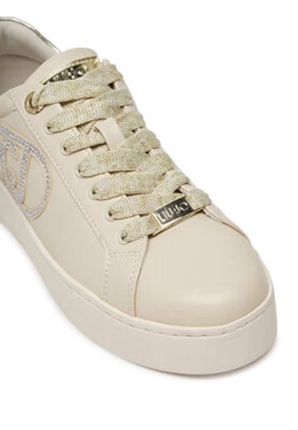 Liu Jo Sneakersy BF4023PX179S1858 Beżowy. Kolor: beżowy. Materiał: skóra