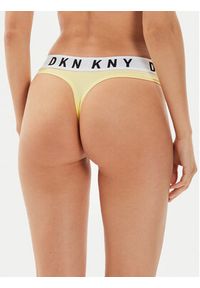 DKNY Stringi DK4529 Żółty. Kolor: żółty. Materiał: bawełna