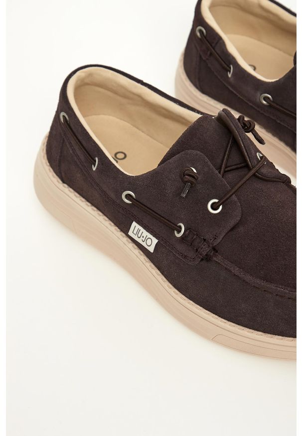 Liu Jo - Mokasyny męskie zamszowe LIU JO. Materiał: zamsz