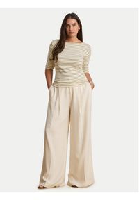 Lauren Ralph Lauren - LAUREN RALPH LAUREN Bluzka Judy 200P13919002 Beżowy Regular Fit. Kolor: beżowy. Materiał: bawełna #2