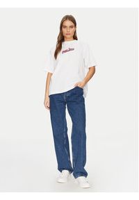 Guess Jeans T-Shirt W5GI29 K8HM0 Biały Regular Fit. Kolor: biały. Materiał: bawełna #4
