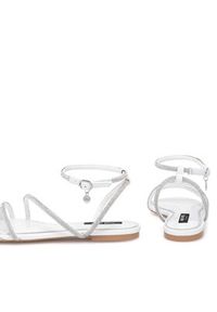 Nine West Sandały WFA2766-1 Biały. Kolor: biały. Materiał: skóra #5