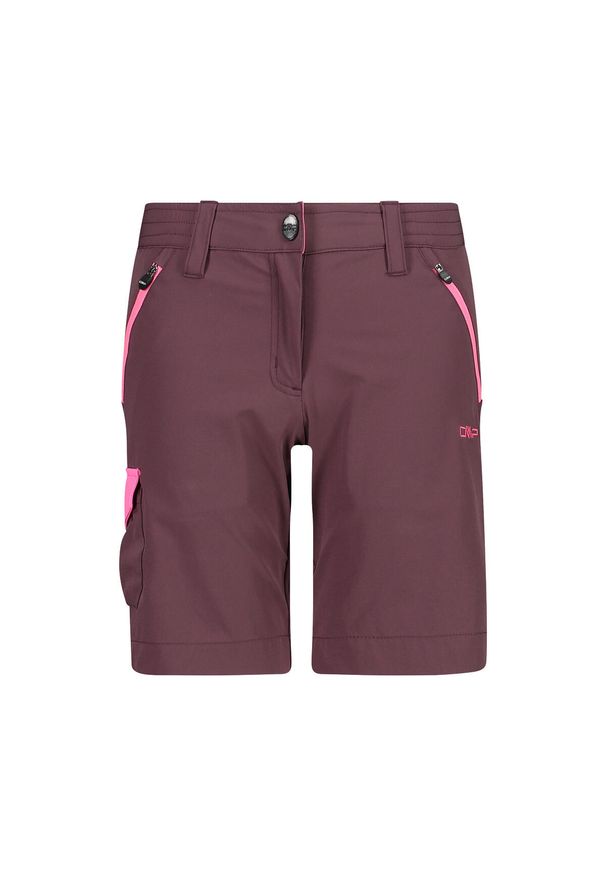 Szorty bermudzkie dla dziewczynki CMP. Kolor: fioletowy, wielokolorowy, różowy. Sport: turystyka piesza