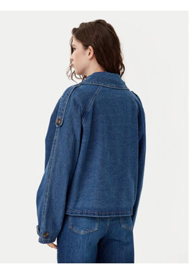 JJXX Kurtka jeansowa Carlie 12269054 Niebieski Regular Fit. Kolor: niebieski. Materiał: bawełna