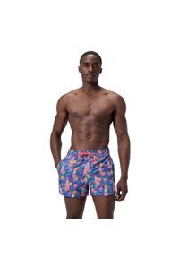 Speedo - Męskie Spodenki Redondo Edge Volley Z Nadrukiem. Kolor: pomarańczowy, wielokolorowy, żółty. Wzór: nadruk. Styl: sportowy