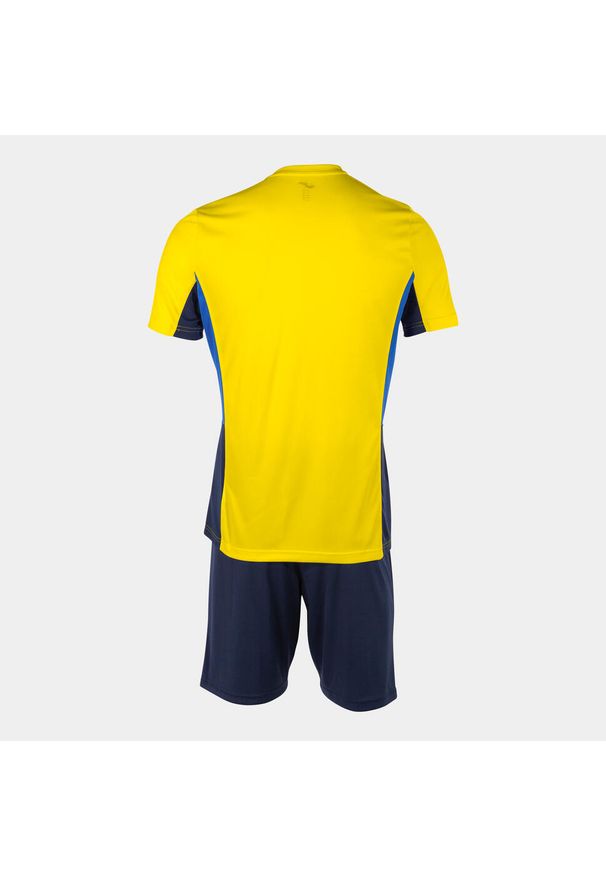 Zestaw Sportowy Joma Danubio II 2XL Żółty/Niebieski - Komfort i Wydajność. Kolor: niebieski, żółty, wielokolorowy. Materiał: poliester. Sport: piłka nożna