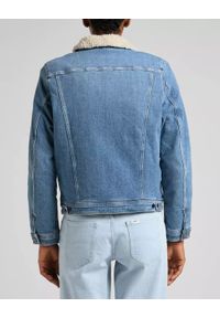 Lee - LEE SHERPA RIDER DAMSKA KURTKA JEANSOWA PARTLY CLOUDY L54VFAPA 112320553. Materiał: jeans