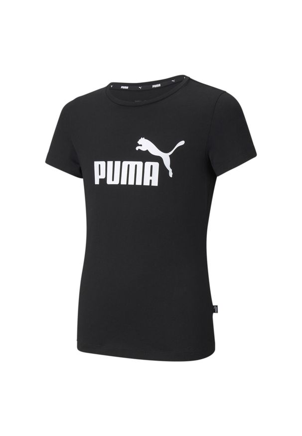 Koszulka Córka Puma Essentials czarny. Kolor: czarny. Długość rękawa: krótki rękaw. Długość: krótkie. Sport: joga i pilates