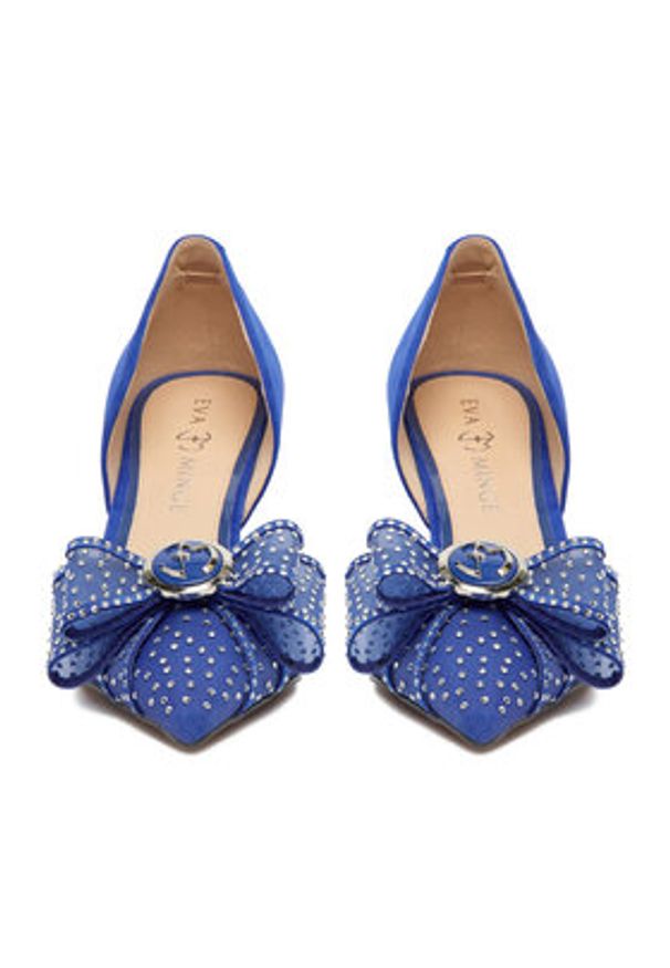 Eva Minge Szpilki EO-AVA-78096-202 Niebieski. Kolor: niebieski. Materiał: zamsz, skóra. Obcas: na szpilce