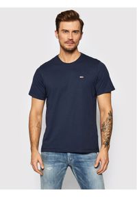 Tommy Jeans T-Shirt Classic DM0DM09598 Granatowy Regular Fit. Kolor: niebieski. Materiał: bawełna #1