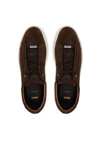 BOSS Sneakersy GaryTenn 50534292 Brązowy. Kolor: brązowy. Materiał: zamsz, skóra #6