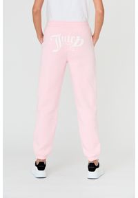 Juicy Couture - JUICY COUTURE Różowe spodnie Sora. Kolor: różowy. Materiał: bawełna #3