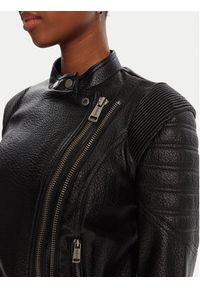 Guess Kurtka z imitacji skóry W5YL19 WHDS0 Czarny Regular Fit. Kolor: czarny. Materiał: skóra #5
