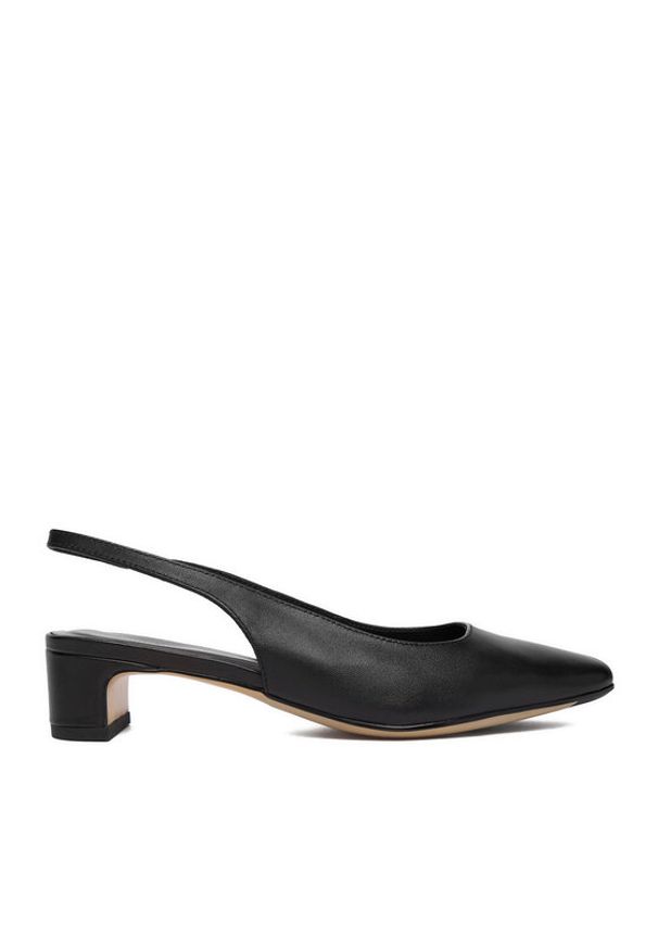 Gino Rossi - GINO ROSSI Czółenka EO-GL69-280 Czarny. Kolor: czarny. Materiał: skóra