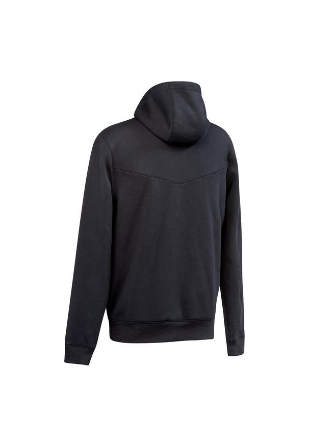 KOROK - Bluza do hokeja na trawie męska Korok FH500. Kolor: czarny. Materiał: poliester, bawełna, tkanina